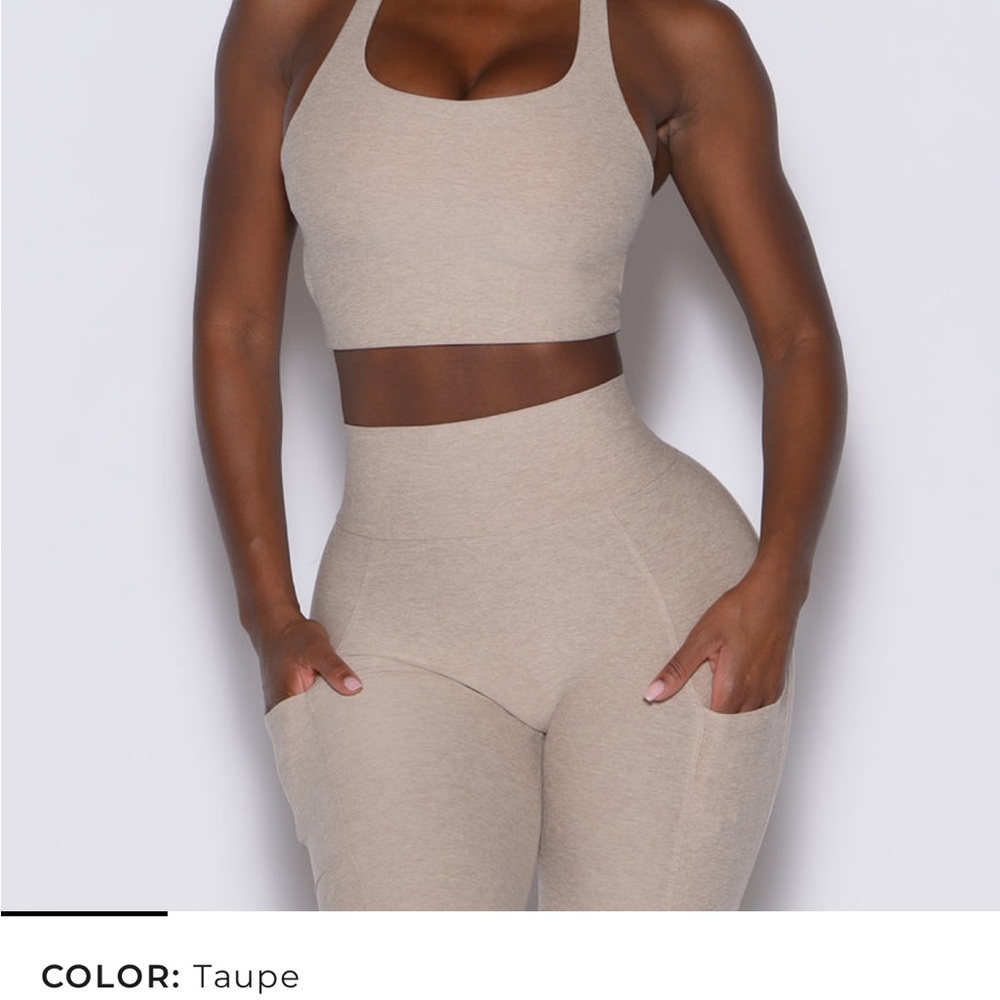 Bombshell Sportswear Taupe Sports Bra